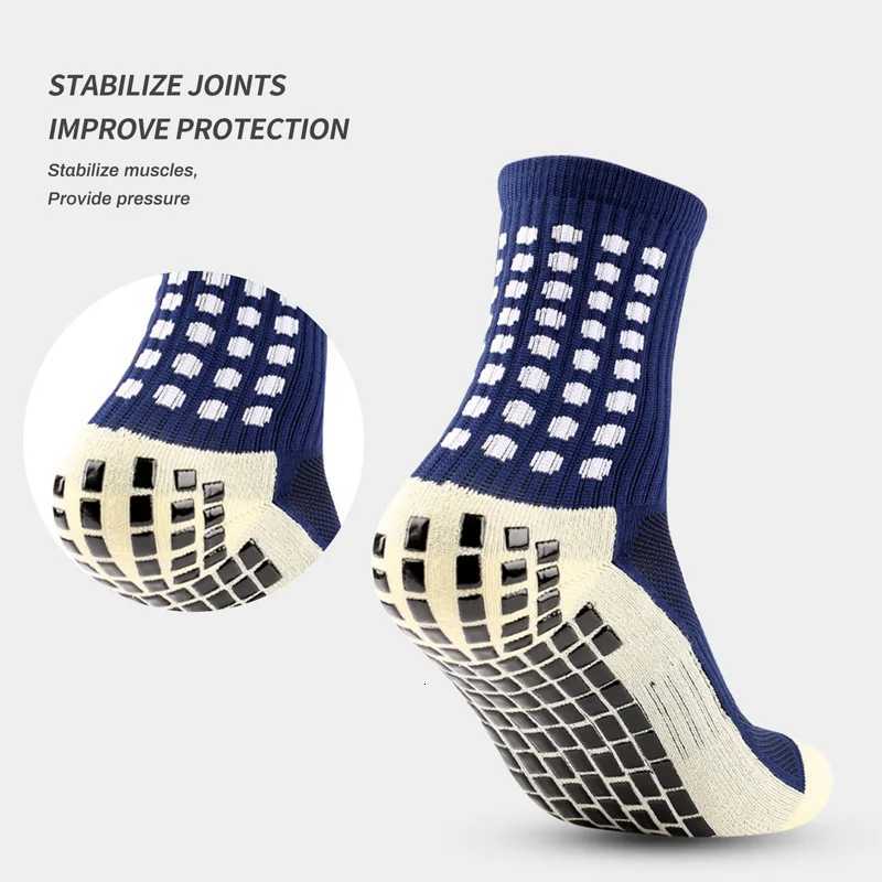 Anti-slip Socks Non-slip Soccer Basketball Tennis Outdoor Sport Socks Grip Cycling Riding Men Socks X250725