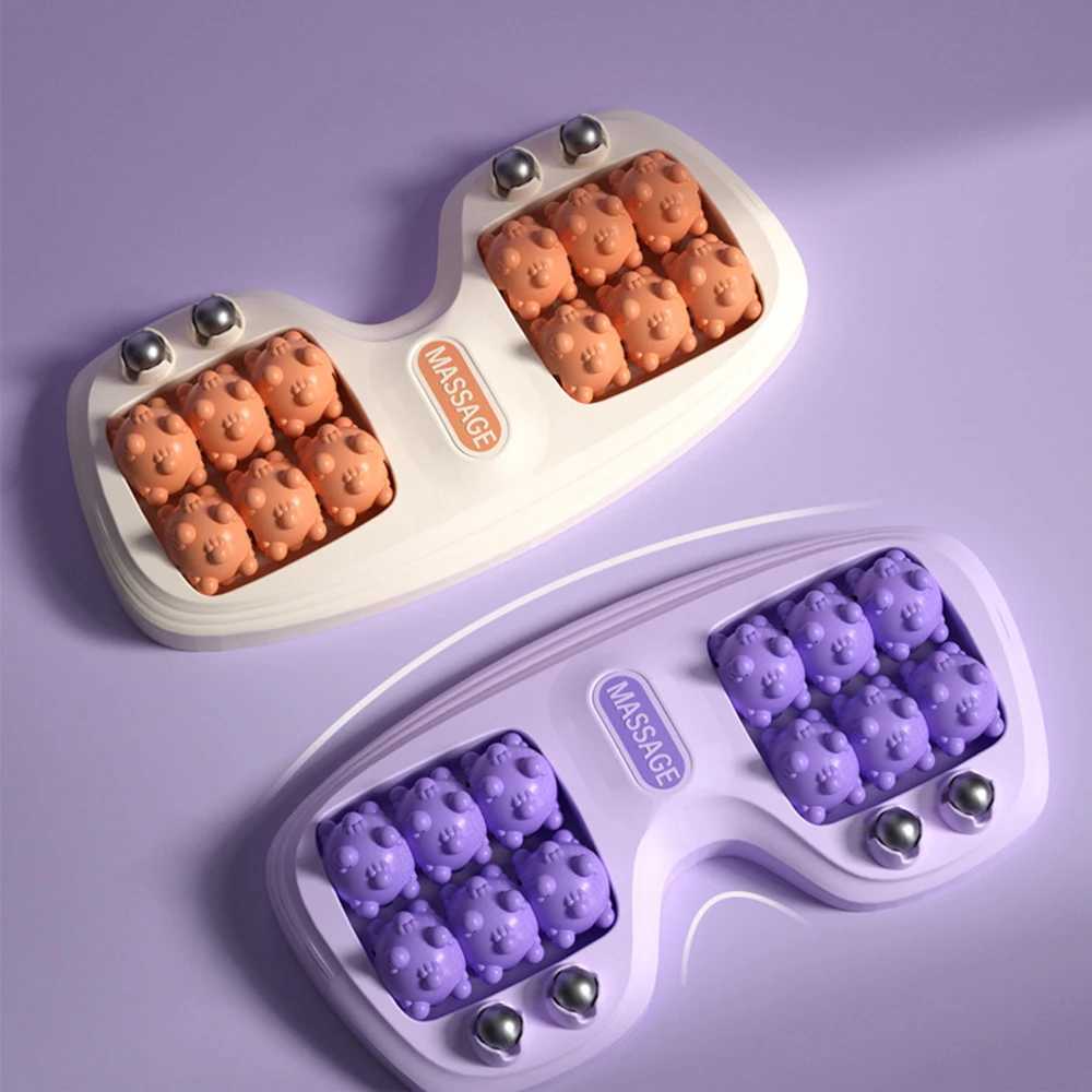 Foot Massage Roller Foot Therapy Health Home Use Leg Acupoint Magnetic Bead Four Row Roller Foot Massager