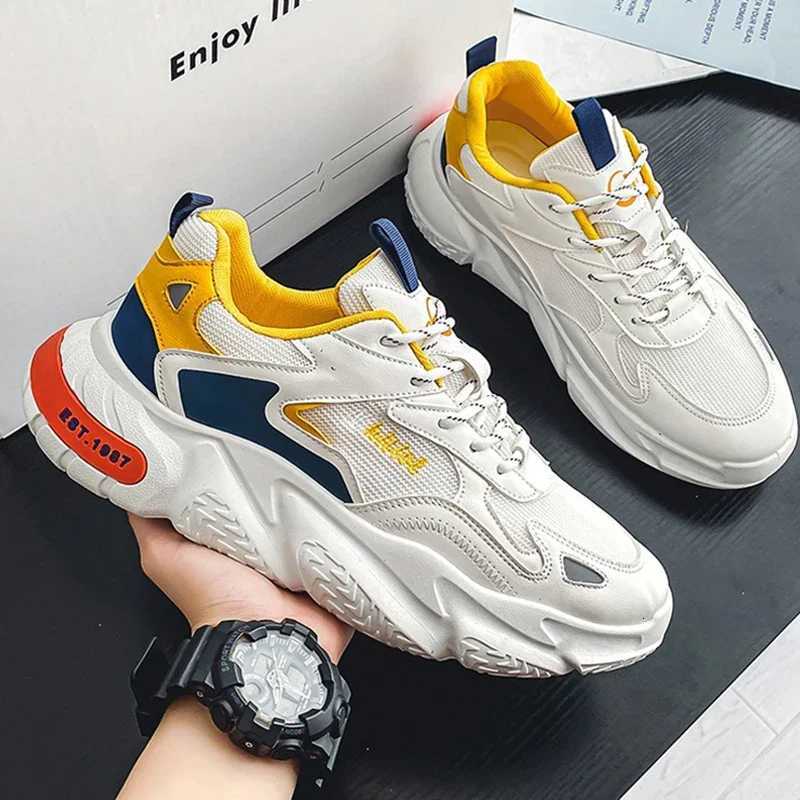 Breathable Mesh Mens Sneakers Sports Casual Man Sneaker Elevator Shoes Designer Platform Man Trainers Comfortable Running Shoes XJ250725