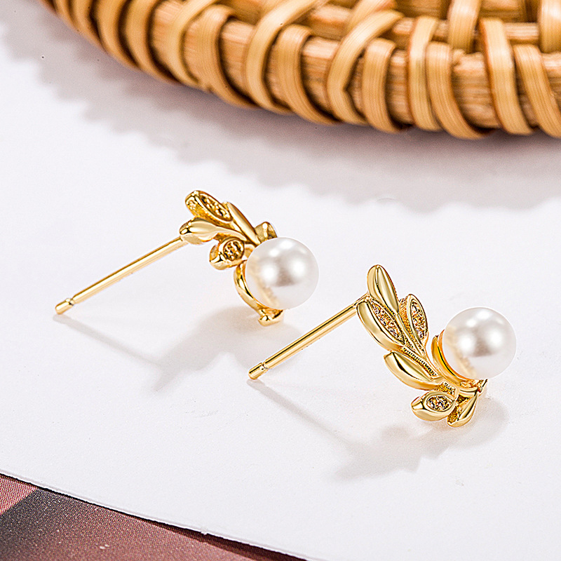 Stud Earrings 18K gold-plated 925 silver luxury Designer studs geometric famous women's round diamond crystal pearl earrings Fashion Jewelry Earr
