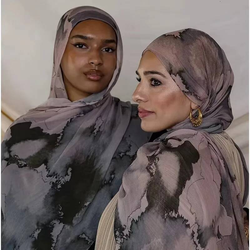 Lady Headscarf Printed Cotton Scarf Woman Muslim Hijab Shawls Rayon Viscose Turban Bandana Scarves ddmythur