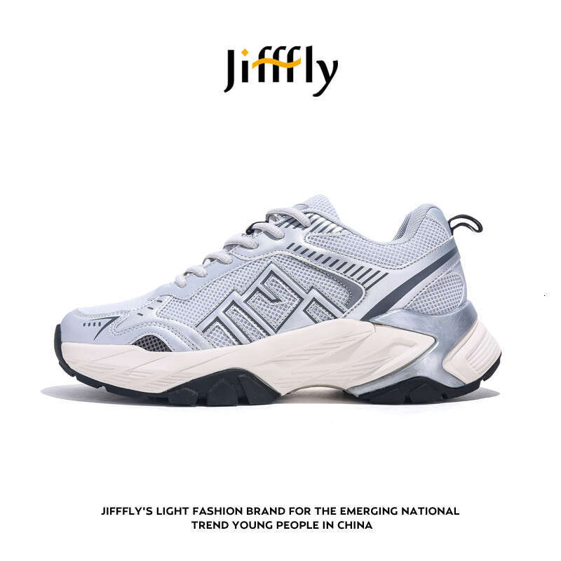 Jifffly Sier Dad Sneakers Women 2025 New Summer Style Versatile Thick-Soled Height-Increasing Sports Shoes for Men