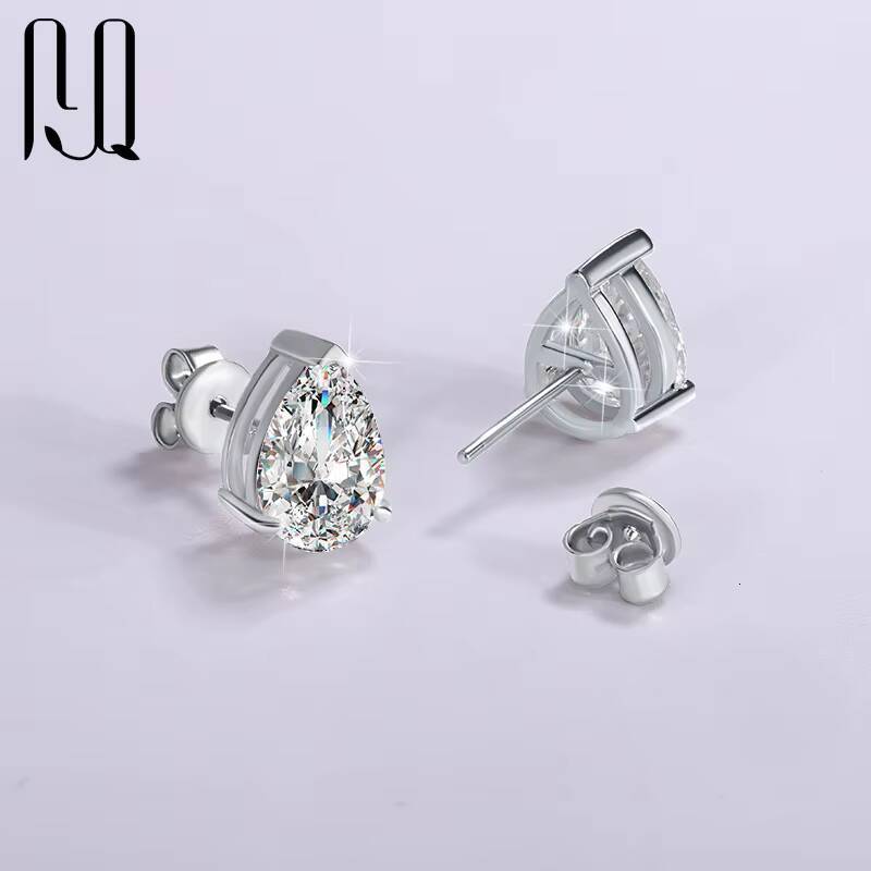 PYQ Multiple Shapes Moissanite Earrings 925 Vintage Sterling Silver Stud Earrings for Women Earing Sets Women Earings