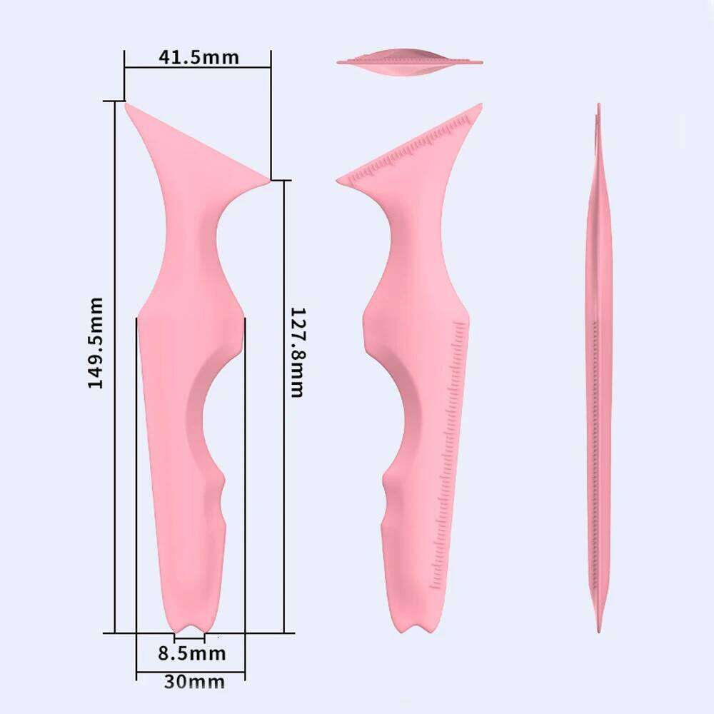 1pc Stencils Ruler Reusable Silicone Winged Tip Eyeliner Aid Eyebrow Pencil Stencil 5 in1 lti-Functional Makeup Tools X250725