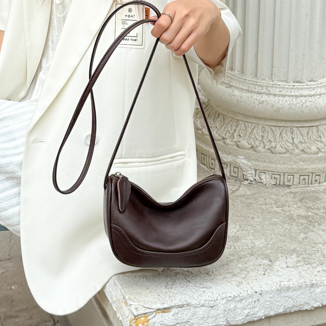 designer bag Top Layer Cowhide Saddle Bag Women Bag 2025 Niche Single Shoulder Bag Crossbody Bag Genuine Leather Phone Bag Commuter Bag Handbag