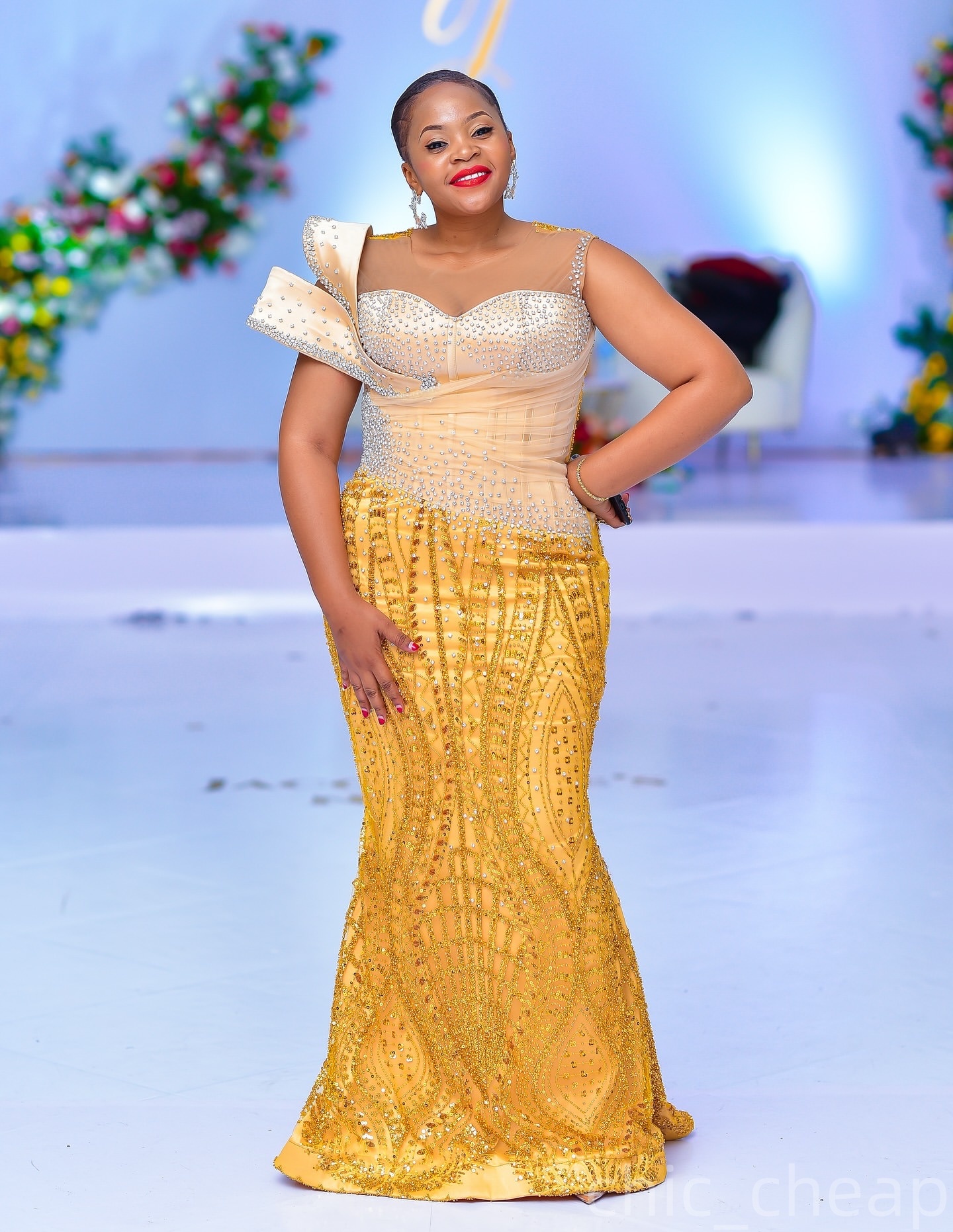 Mermaid Yellow Prom Dresses 2025 Crystals Sequined Sheer Neck Sparkly Evening Formal Party Second Birthday Engagement Gowns Plus Size Dress For Specia