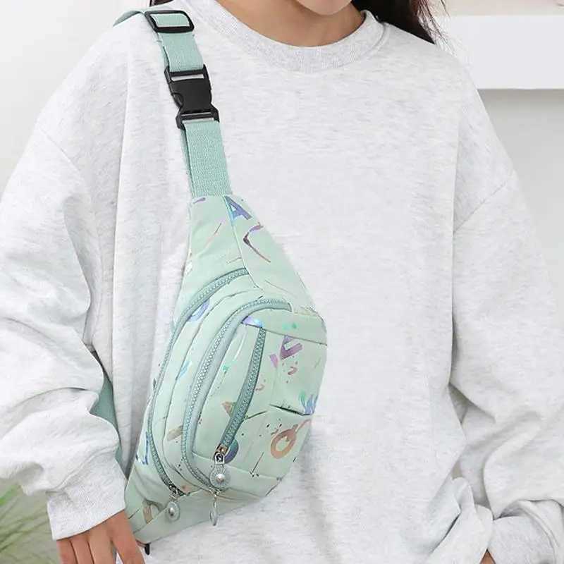 2025 Wens Printed Zipper Waist Bag Large Capacity Waterproof Work Sports Phe Running Shoulder Bags For Girls Y250724