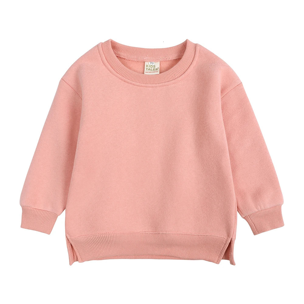 2025 Winter Autumn Hoodies Pullovers Kids Boys Girls Clothes Korean Baby Thicken Fleece Sweatshirt Childrens Clothing 6M-7T 250724