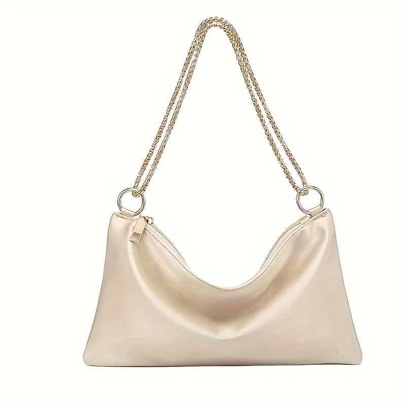 Ning Bag for Wen Wedding Formal Dance Cocktail Party Clutch Bag Champagne Beige Black Color with Zipper Closure Y250725