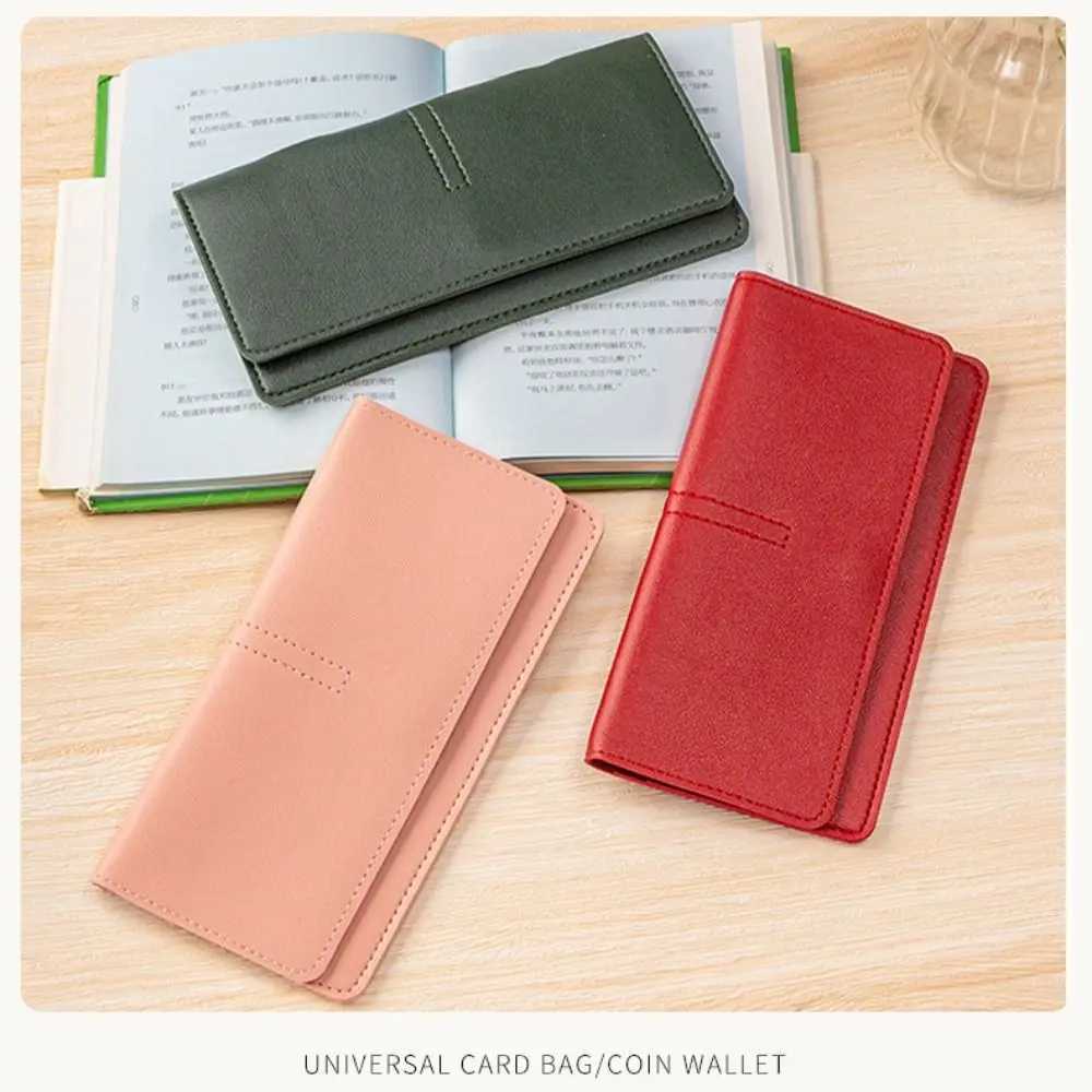 Minimalist PU Leather Women Wallets Solid Color Large Capacity Women Thin Wallets Storage Bag Women Z250725