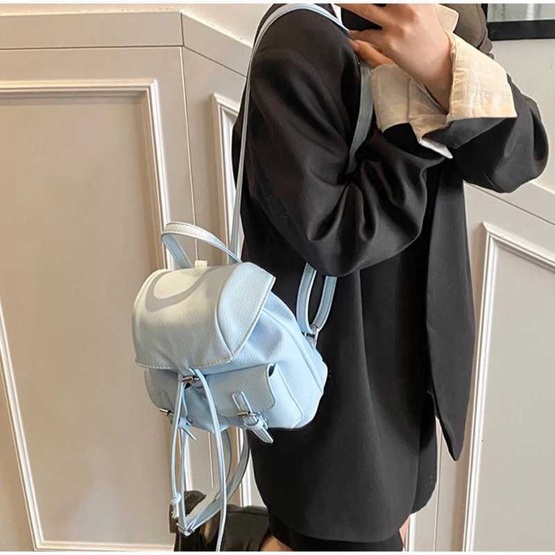 Mti-Pocket Ladies Bag Simple And Stylish Texture Luxury Versatile Small Backpack Fresh And Natural High-Grade Leather Handbag Y250724