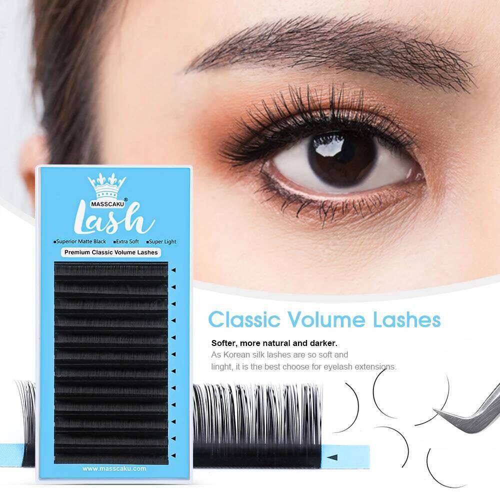 Eyelash Extension ic Volume 0.15 D Curl 8-15mm Mixed Tray Individual Lash Extensions Single Lashes