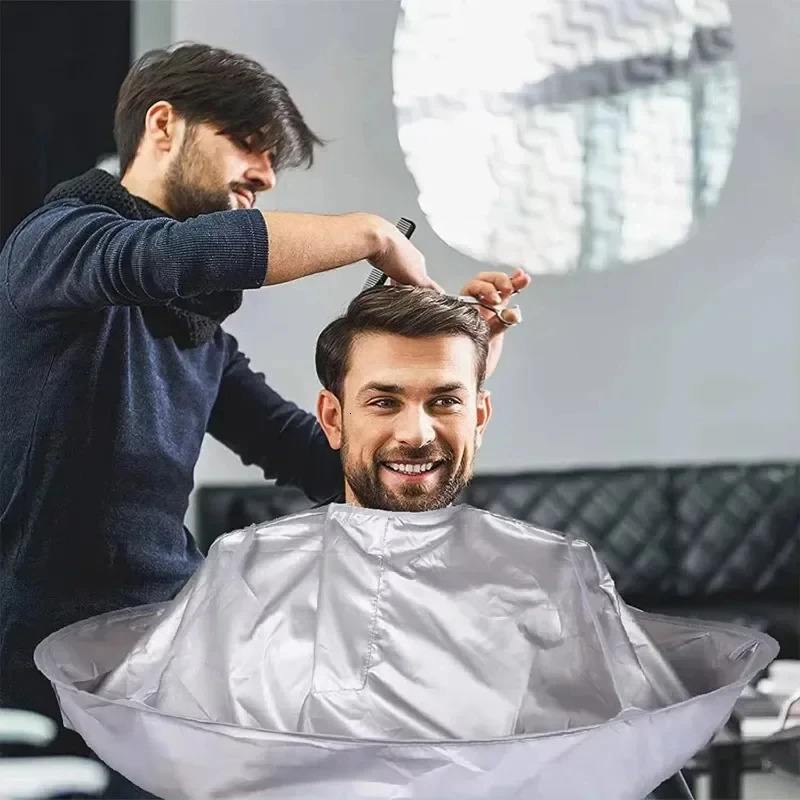 Creative DIY Apron Hair Cutting Cloak Coat Salon Barber Stylist Cape Umbrella Haircut Hairdressing Home Cleaning Protector 250716