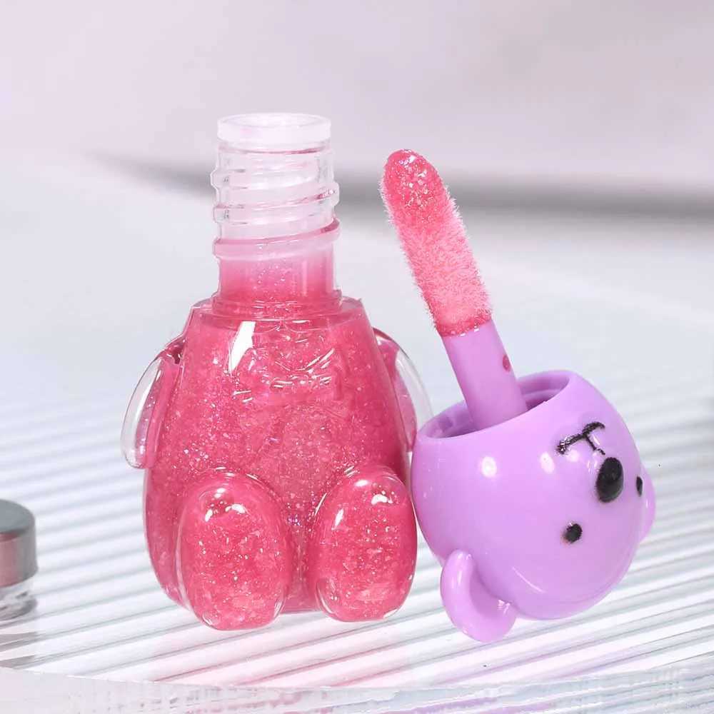 6Pcs Kawaii Bear Shiny Liquid Lipgloss 6 Colors set Lip Plumping Waterproof Longlasting Nonstick Lip Tints Lips MakeupXJ250724