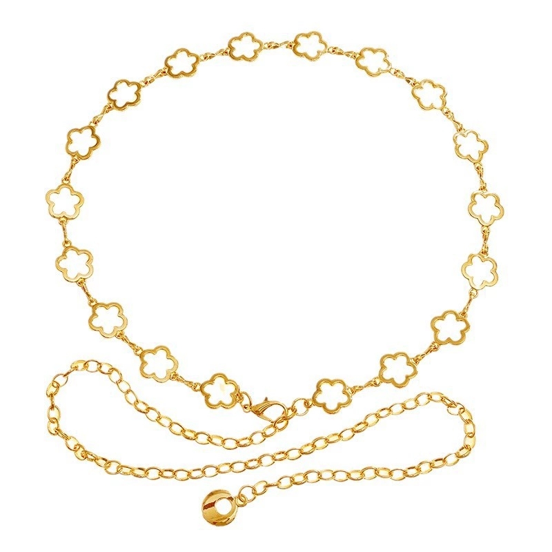 Chic Womans Adjustable Chain Belt Elegant Circlet Design Perfectly Complements Any Outfit