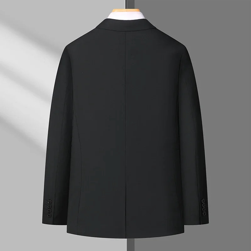 Blazer Masculino Mens Fashion Business Trend British Style Gentleman Slim Professional Formal Dress Wedding Summer Suit 250725