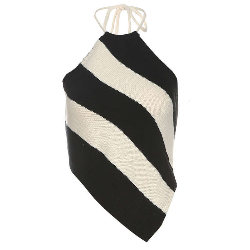 2025 Spring New Women's Solid Color Slim Fit Fashion Halter Neck Sleeveless Sexy Backless Tank Top 15b