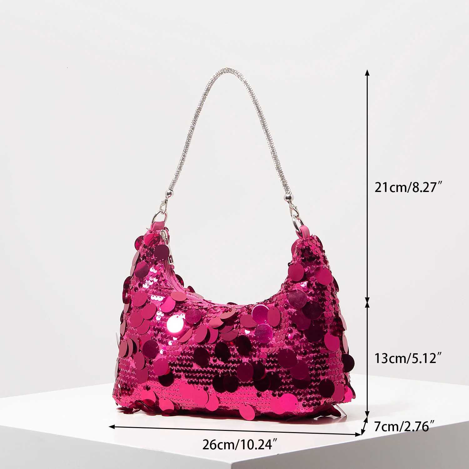 Luxury Sequin Bag Cert Shoulder Bag Football Bag Dresses for Women Elegant Bag for Women Wedding Items Party Bag (Rand Pattern) Y250725
