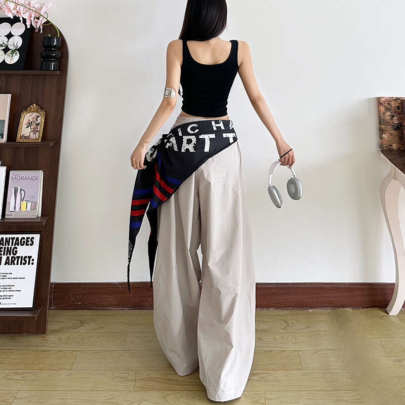 Women's Summer New Street Fashion Hip-Hop Letter Print Loose Versatile Waist Belt e91