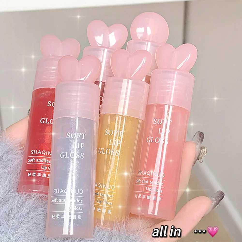 Moisturizing Lip Honey with Pearlescent Glitter - Nourishing Lip Care Oil for a Dewy Water-Light Shine - Perfect for Stacking aXJ250724