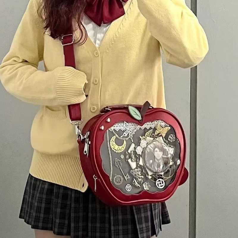 New Girl Harajuku Niche Design Apple Crossbody Bag Handbag Sweet Style Cute Zzang Ita Bag Y2K Backpack Preppy Style ItaBag Y250724