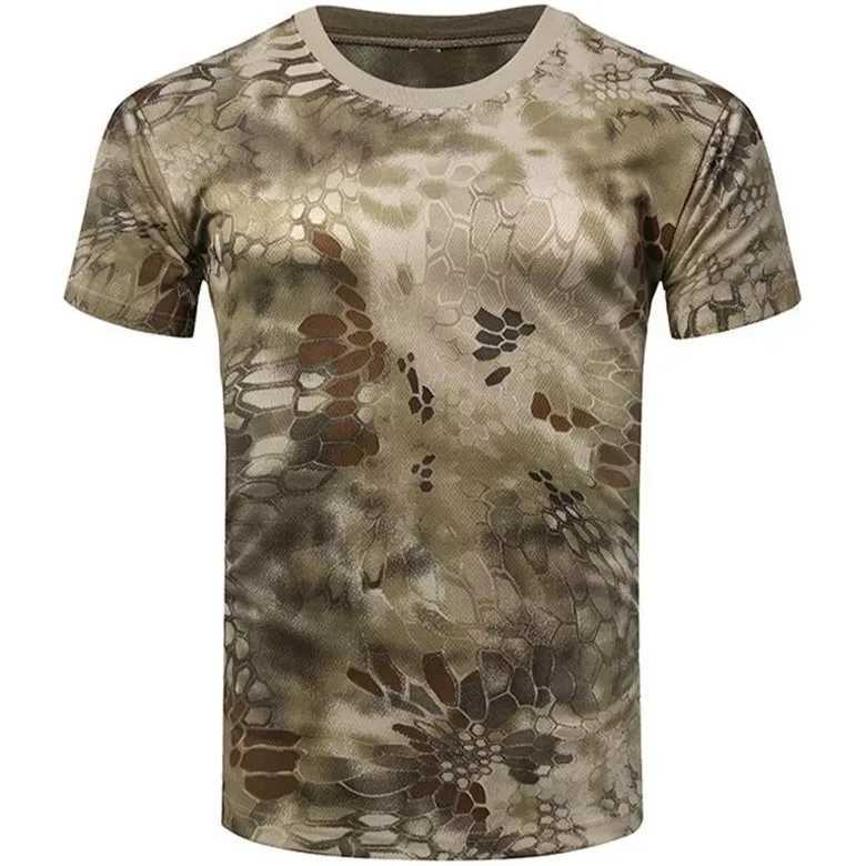 Mens Camo 3d Printed Shirt Outdoor Sports Casual Comfortable Clothing Daily Fitness Workout Summer Sports T-Shirt Y250724