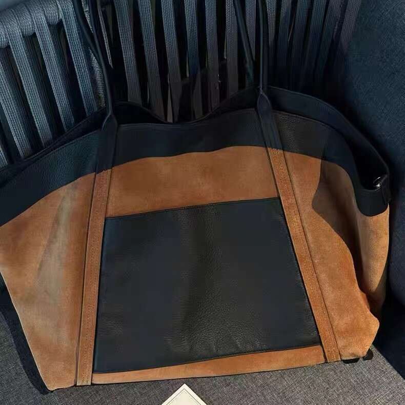 Designer Bag Tote Bag Designer Shoulder 2025 New Trendy Fashion Versatile Color-Block Stitching Double-Sided Tote Design Niche Handbag Shoulder Bag