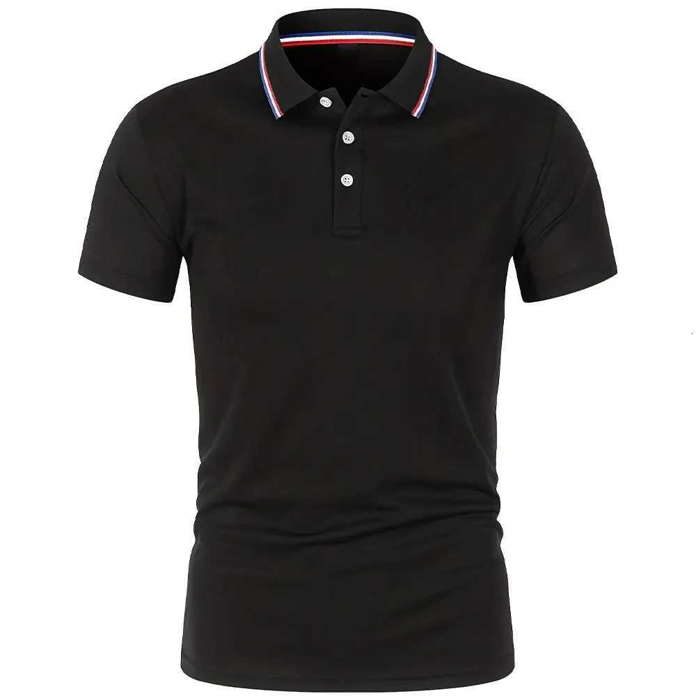 2025 Hot Sale Mens Summer Casual Breathable Comfortable Polo Shirt Mens Solid Color High Quality Short Sleeve T-Shirt XJ250725