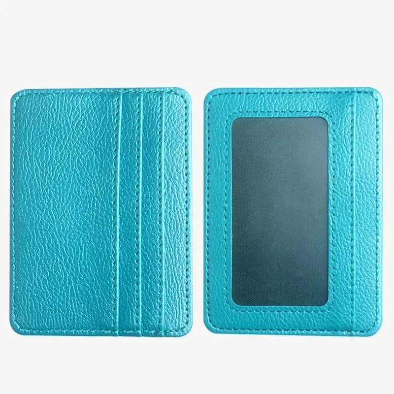 Slim Thin Mens Business Small ID Card Case Man Purse PU Leather Bank Holder Mini Wallet 5 Card Slots Cardholder Z250725