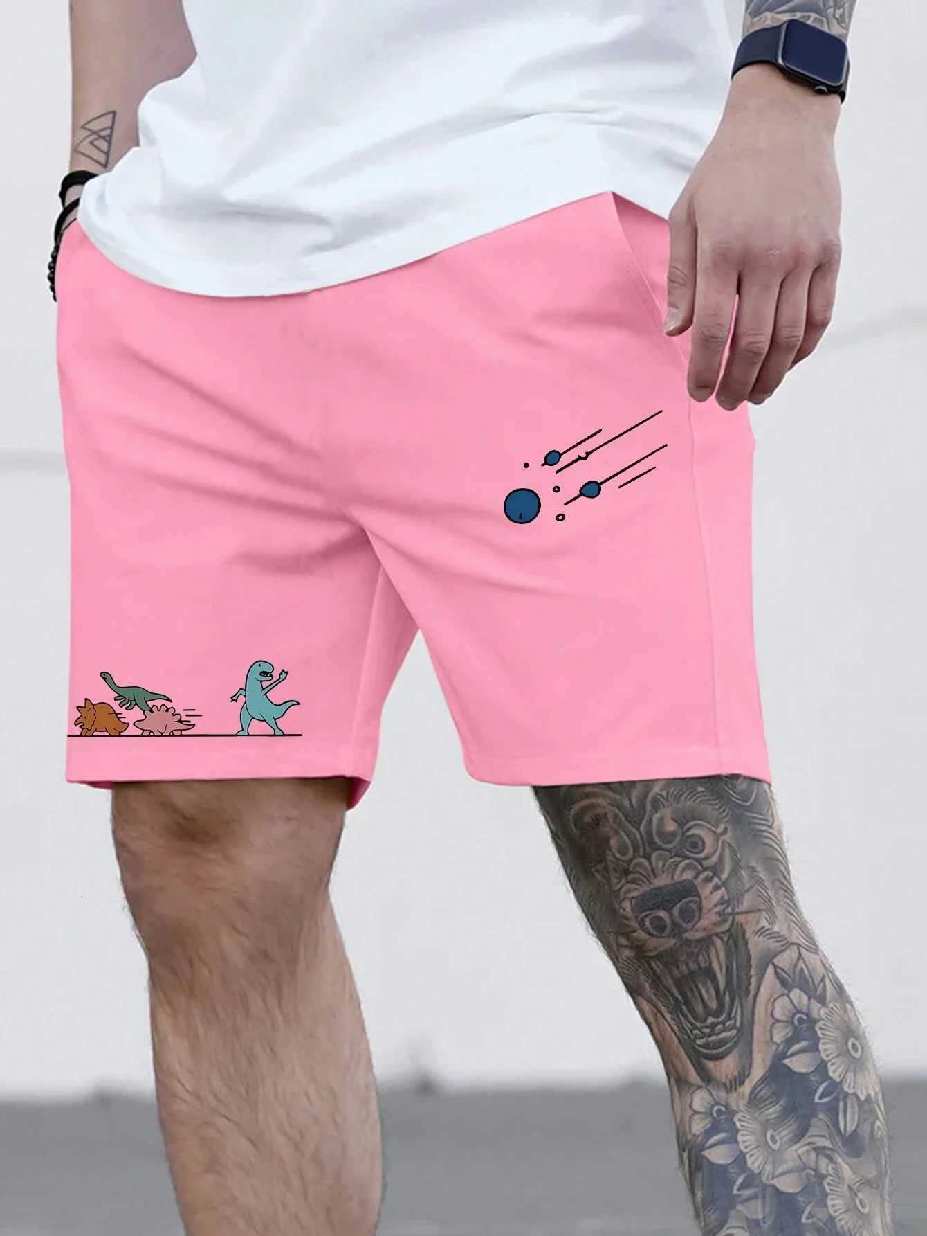 Mens Beach Shorts Loose Quick Drying Drawstring Shorts Beach Vacation Style Swimming Shorts Outdoor Sports And Fitness Shorts W250724