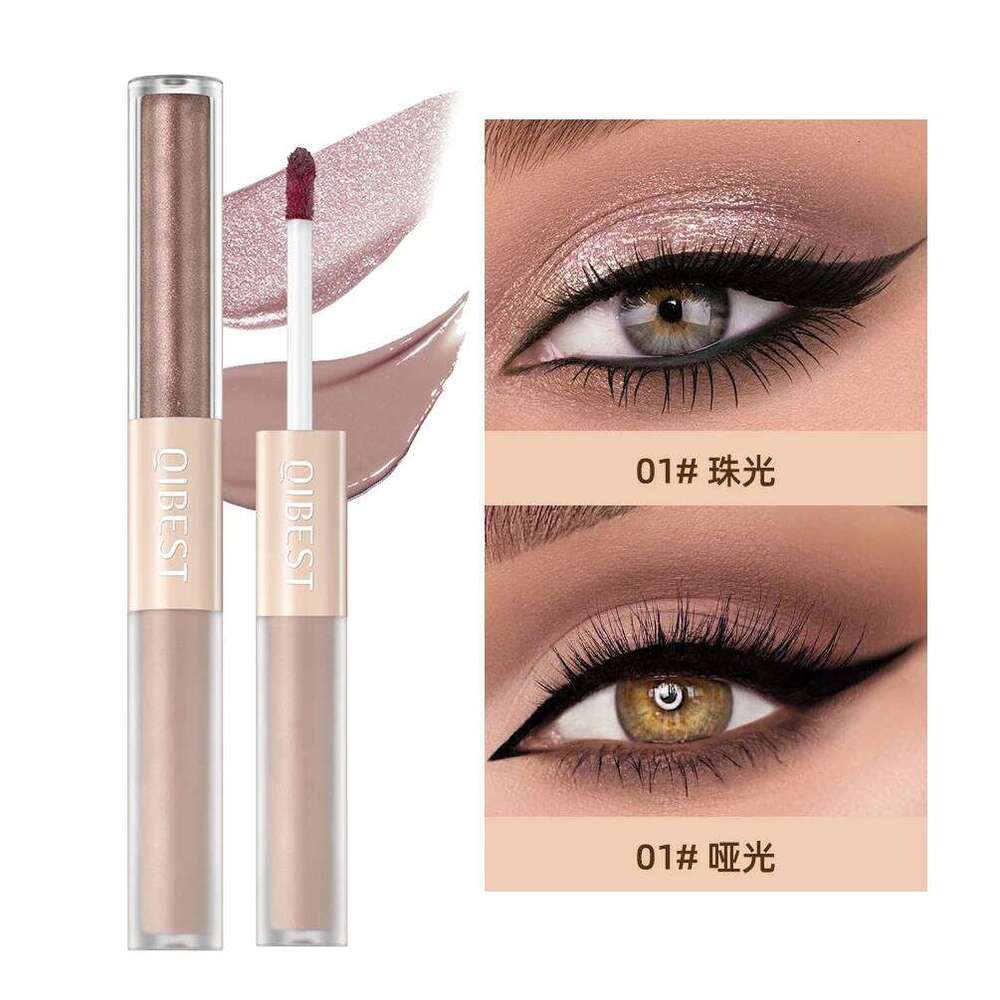 Double Head Glitter Liquid Matte Shadow Contour Lying Silkworm Eye Cosmetics Waterproof Lasting Eyeshadow Makeup X250725