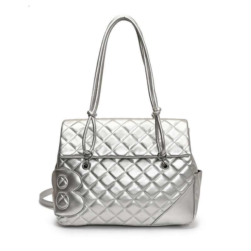 Luxury Brand Designer Bag New 2025 Kangpeng Quilted Large Tote Bag Large Capacity Commuter Crossbody Versatile Single Shoulder Double Shoulder Bag For