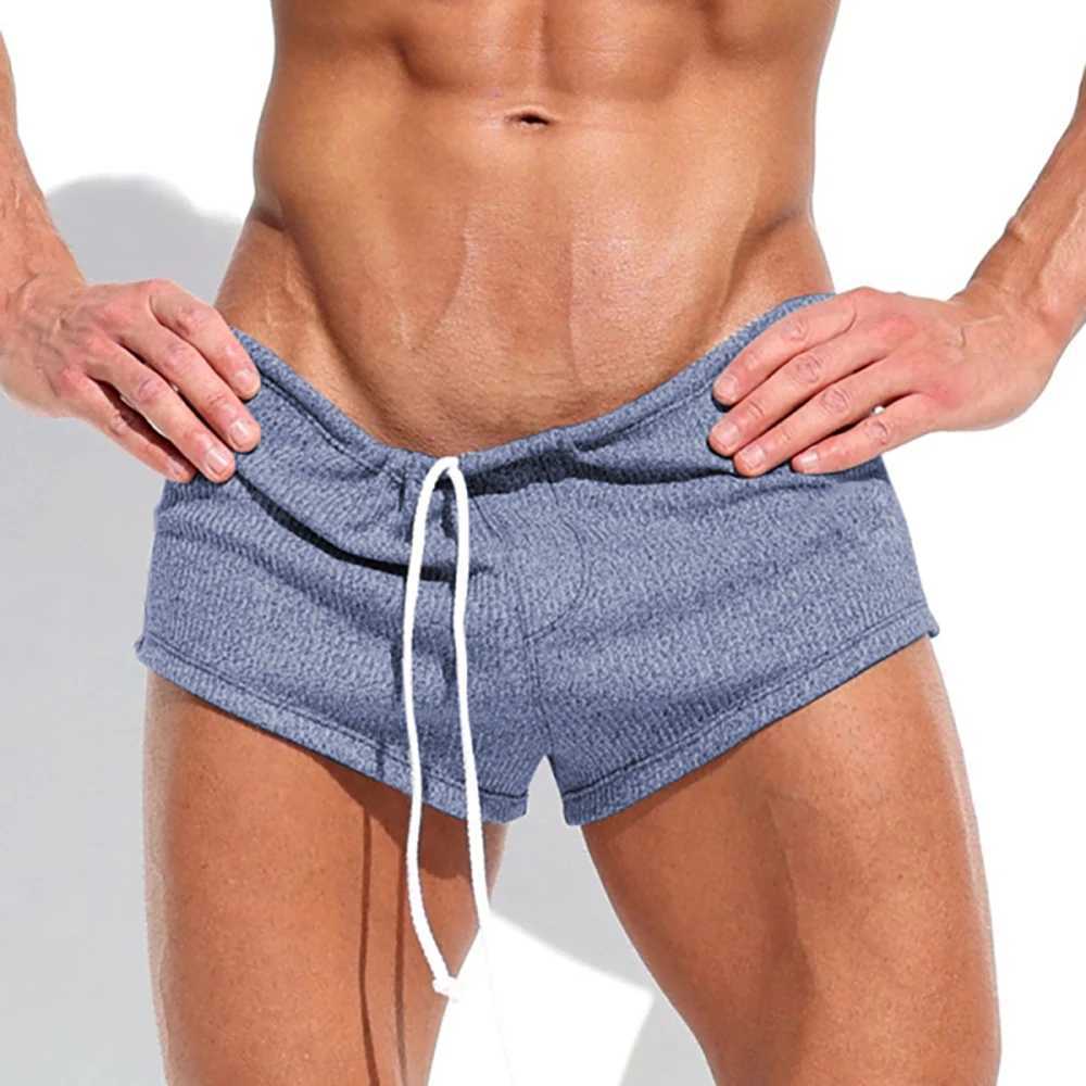 Casual Men Shorts Solid Color Drawstring Gym Sports Running Men Short Pants Summer Beach Surfing Swimming Pool Mens Shorts S-3XL W250724