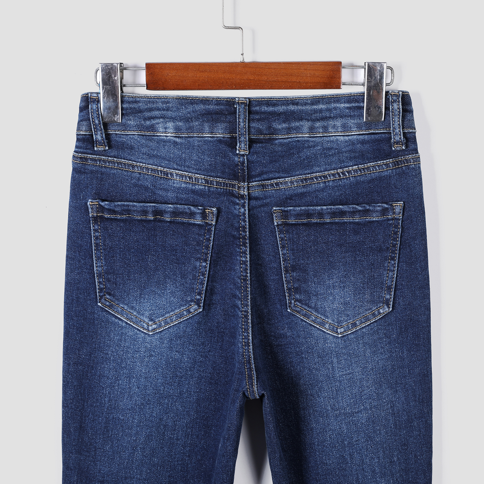 Ladies' tight jeans stretch slim fit and slimming style versatile for daily commuting and Tailored and versatile