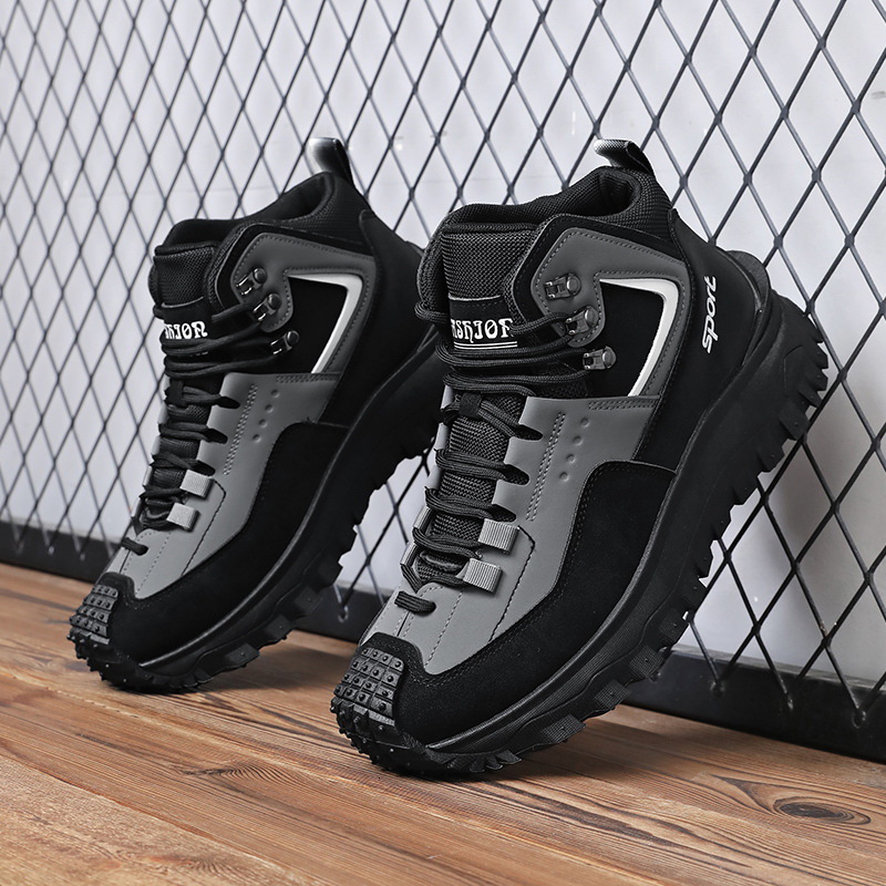 Large Size Versatile Hiking Non-Slip Wear-Resistant Outdoor Casual Trendy Men's Spring Korean Style Autumn Lightweight Dad Shoes ddmythur
