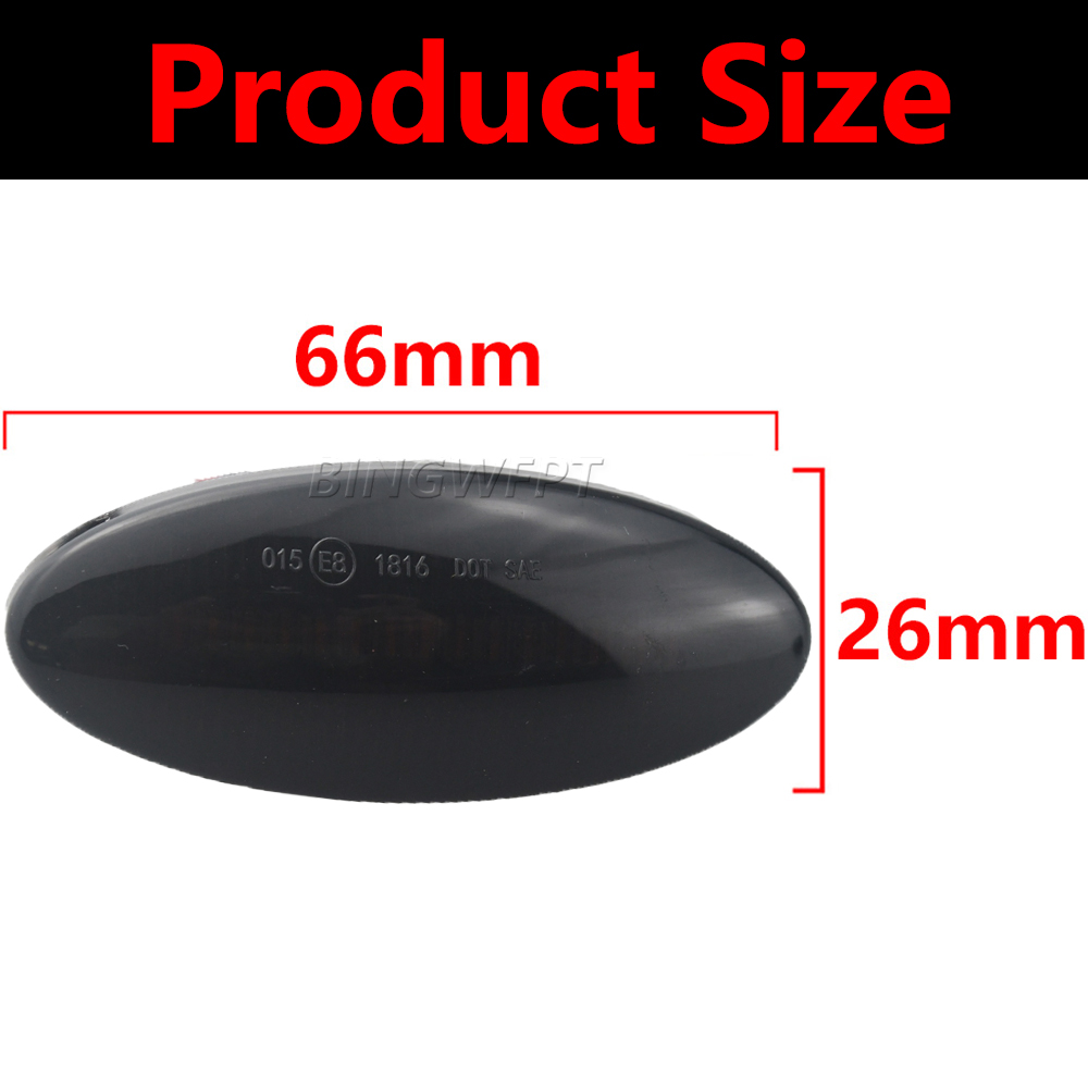 2Pcs Dynamic LED Side Marker Light Turn Signal Lamp For Opel/Vauxhall Vectra B MK1 1995 1996 1997 1998 1999 2000 2001 2002 2003