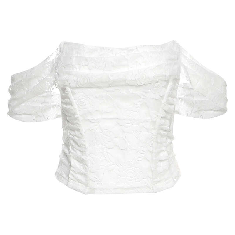 2025 Summer New Fashion Sexy Hot Girl Off-Shoulder Slim Fit Versatile Top 0aa
