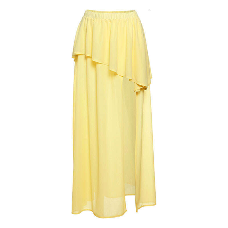 2025 Summer New Sleeveless Backless Versatile Tube Top Irregular High Waist Skirt Set 069