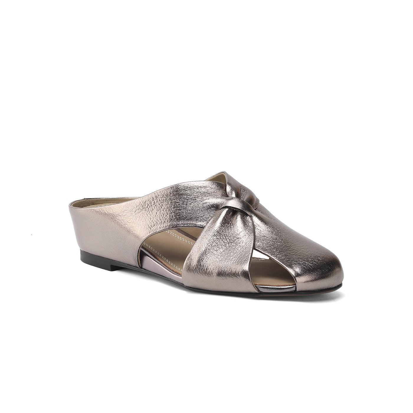 2025 Summer Outdoor Casual Mules Versatile Hollow Out Closed-Toe Sandals Comfortable Round-Toe Wedge Women's Slippers ddmythur
