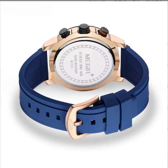 DHgargets MEGIR Men's Sports Watch - Chronograph, 30M Waterproof, Silicone Strap, Luminous, Fashion Quartz Wristwatch