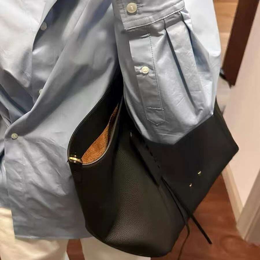 Designer Bag Tote Bag Designer Shoulder 2025 New Trendy Fashion Versatile Color-Block Stitching Double-Sided Tote Design Niche Handbag Shoulder Bag