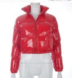 A20666t Women's Winter Fashion New Long Sleeve Zipper Cardigan Stand Collar Warm Mirror Casual B5