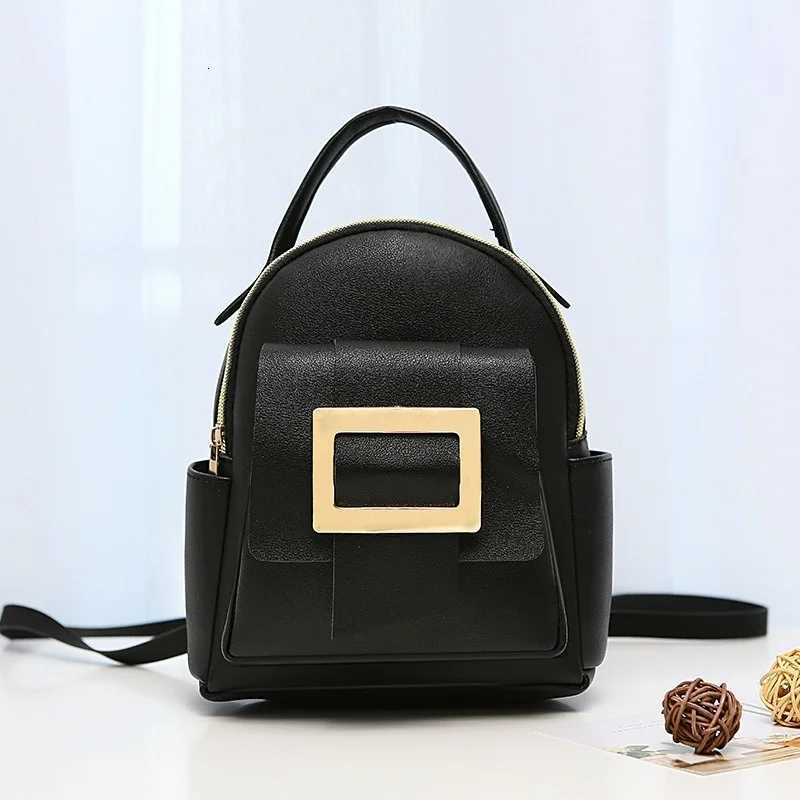 5 Wens Leather Backpack Shoulder Bag Small Backpacks for Girls Backpack Wen Color Blocked Mobile Phone Wallet Y250724