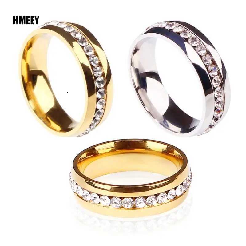 HMEEY new minimalist ultra-thin ring suitable for womens weddings bright cubic zirconia high-quality variable female finger ring jewelry W250417
