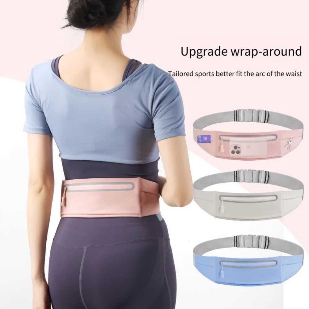 Waterproof Running Waistband Lightweight Invisible Sports Fanny Pack Portable Reflective Strip Phe Pocket For Running Fitness Y250724