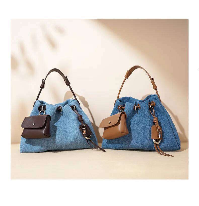 Bag New Rectangular High Quality Ladies Handbags Fashion Shoulder Crossbody Design Denim Women's Tote Bags