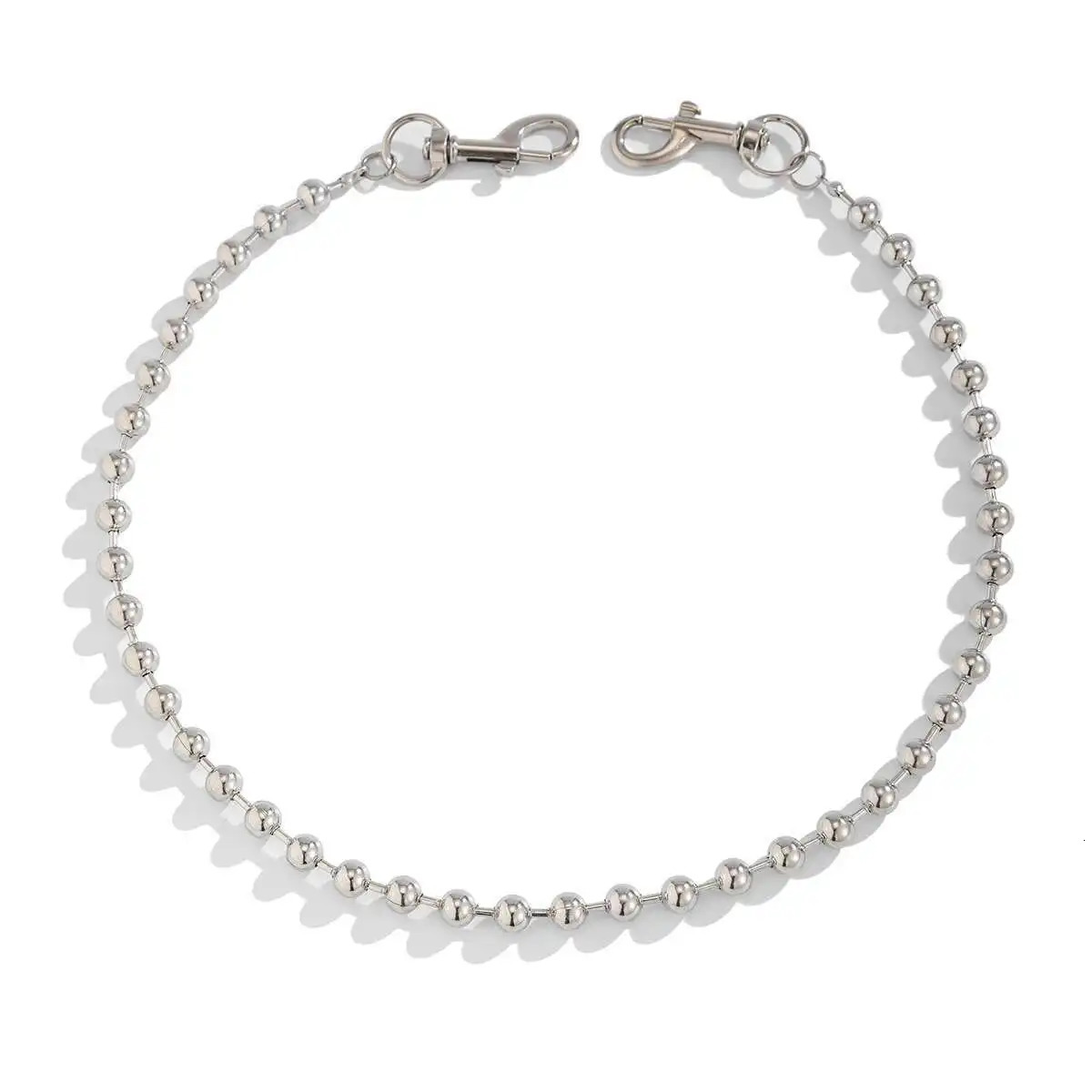 SHIXIN Punk Metal Belt Chain Jeans Accessories HipHop Rock Pants Chain For Men Versatile Beads Waist Link Keyring Jewelry Female 250722