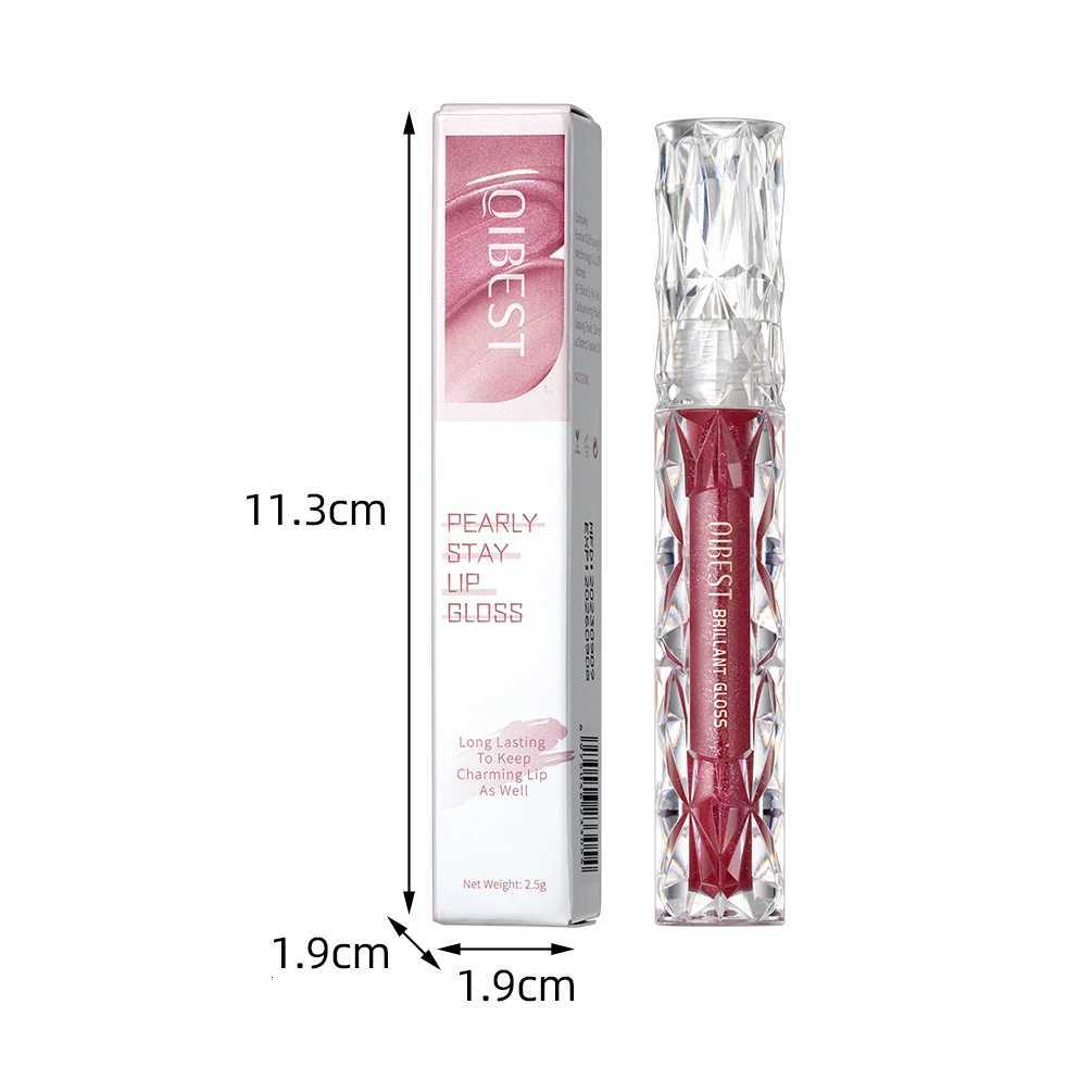 QIBEST Waterproof Diamond Shimmer Glitter Lipgloss Matte Liquid Lipstick Shiny Pearl Lip Glaze Long Lasting LipTint Women MakeupXJ250724