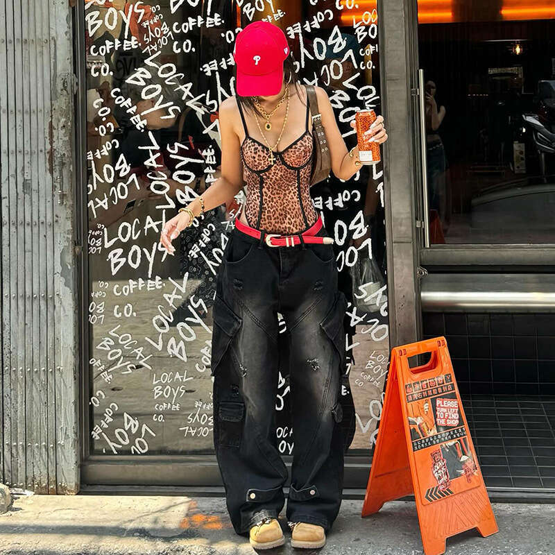 2025 Spring New Women's Solid Color Slim Street Fashion Strap Sexy Sleeveless Jumpsuit 27a