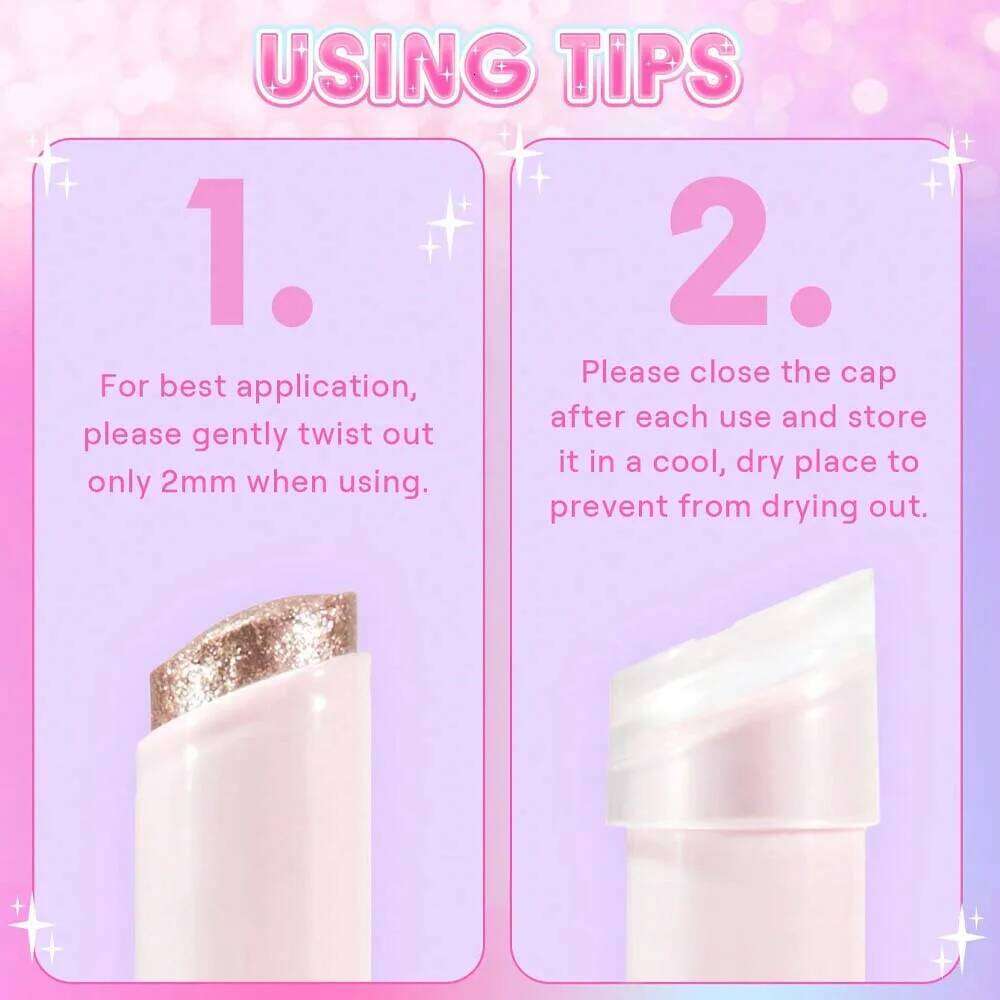 6-Color Super Flash Eyeshadow Stick Hydrating Jelly Texture Pearly Dia Shadow Shimmer Brightening Contouring Shiny Makeup X250723 X25